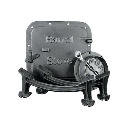 B & K US Stove Iron Elegant Barrel Stove Kit BSK1000